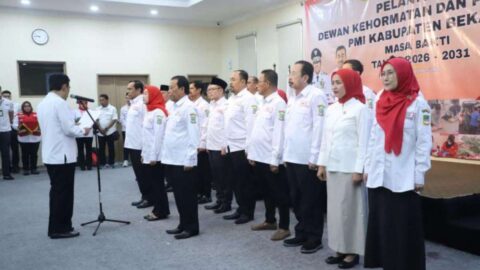 Lantik Pengurus Baru, Pemkab Bekasi Minta PMI Perkuat Tata Kelola dan Jamin Stok Darah